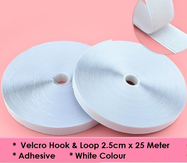 25 meter Ultra-Strong Velcro Tape, Hook and Loop Tape