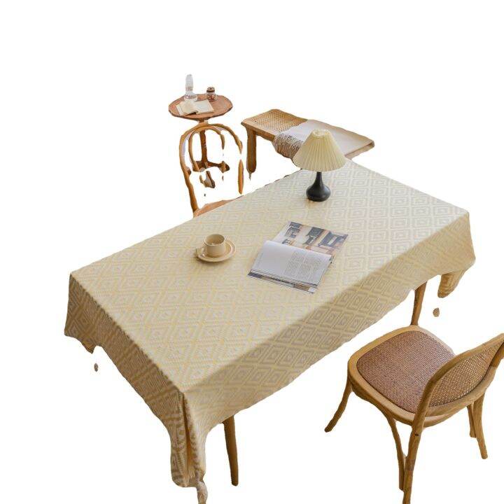 cod-yiman-qiyun-jacquard-diamond-shaped-tablecloth-tassel-country-home-dining-factory-direct-supply