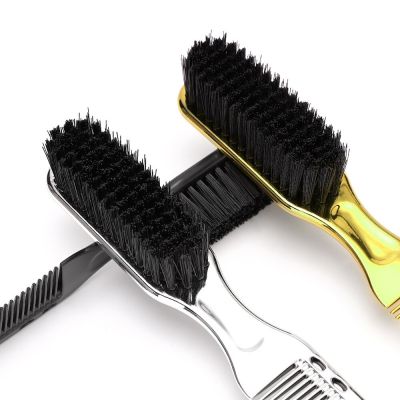 ‘；【。- New Type Barber Hairdressing Soft Hair Cleaning Brush Retro Neck Duster Broken Remove Comb Brush Hair Styling Barber Salon Tools