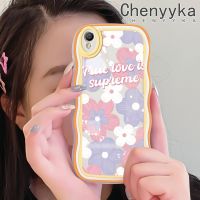 เคส Chenyyyka สำหรับ OPPO A37 A37F เคสนีโอ9ลายการ์ตูนดอกไม้น่ารักขอบดีไซน์ใหม่เคสโทรศัพท์แบบใสกรอบซิลิโคนนิ่มป้องกันเลนส์กล้องเคสโปร่งใสกันกระแทก