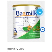 Sữa Baamilk IQ Grow, lon 900g.  hàng kèm quà tặng