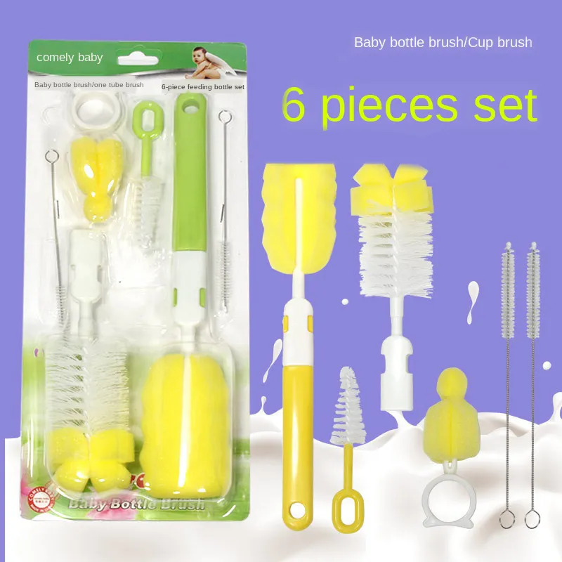 Baby Cleaning Brush Set for Baby Milk Bottle Straws Brush Nipple