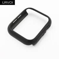 กันชน Urvoi สำหรับนาฬิกา Apple ซีรีส์6 Se 5 4 3 Casing Pc สำหรับ Iwatch กรอบพลาสติกสีดำแบบบาง40 44 38 42มม. สายเคส