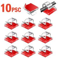 10PCS Cable Organizer Clips Cable Management Wire Manager Cord Holder USB Charging Data Line Bobbin Winder Wall Mounted Hook Cable Management