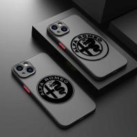 Italy Sport Car Alfa Romeo Phone Case For iPhone 14 13 12 11 Pro Max 6 6S 7 8 Plus SE 2022 XS XR X 12 Mini Hard Matte Shell  Screen Protectors