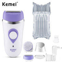 kemei electric epilator KM-297 lady shaver hair clipper Multifunctional Lady razor shaver facial clean brush 3in 1 rechargeable