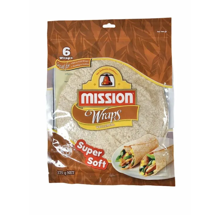 MISSION WRAPS [ ORIGINAL , WHOLE MEAL , ONION CHIVES, SPINACH, ] 270