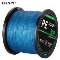 （A Decent035）Goture 8 Strands Braided Fishing Line 500M PE 16LB-80LB Japan Multifilament Thread Carp Cord Pesca Ropes