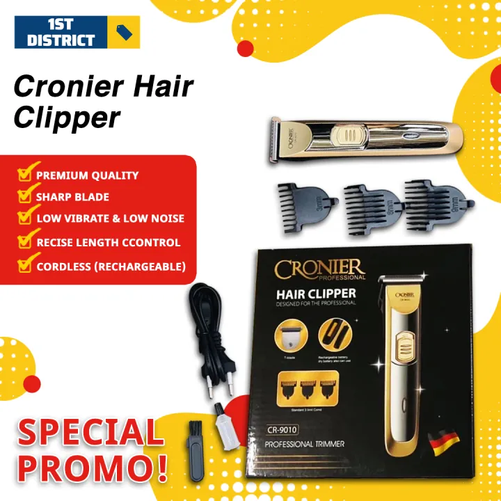Cronier Professional Rechargeable Trimmer Hair Clipper Razor for Men ...
