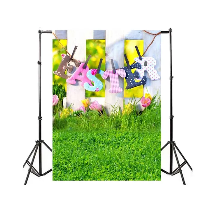 Easter Theme Photography Background Eggs Rabbit Flowers Grassland Baby Child  Photo Backdrops for Photo Studio (M2) | Lazada