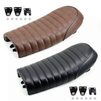 Motorcycle Cafe Racer Flat for SEAT Vintage Comfortable Hump Saddle Cushion Replacement for CG125 MotorbikeHonda