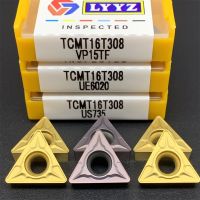 คาร์ไบด์แทรกเครื่องมือกลึง TCMT16T308 VP15TF UE6020 เครื่องมือกลึงภายใน CNC เครื่องมือกลึงเครื่องมือกลึง TCMT 16T308 โลหะผสมแข็ง