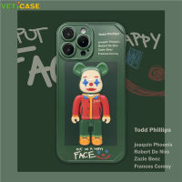 การ์ตูน Clown ฝาครอบเลนส์3D หมีอิฐสำหรับ Apple IPhone 13 12 11 Pro X XS Max XR นุ่มซิลิโคน TPU กลับโทรศัพท์มือถือกรณีสีเขียวสีดำสีแดง