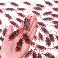12pcs Prank Artificial Fake Cockroach Plastic Roach Bug Trick Joke Props Spoof Decoration