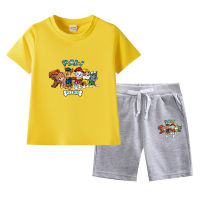 Paw Patrol Short Sleeve Tshirt Shorts Kids Cotton 2pcs Casual Thin Summer Boys Girls New