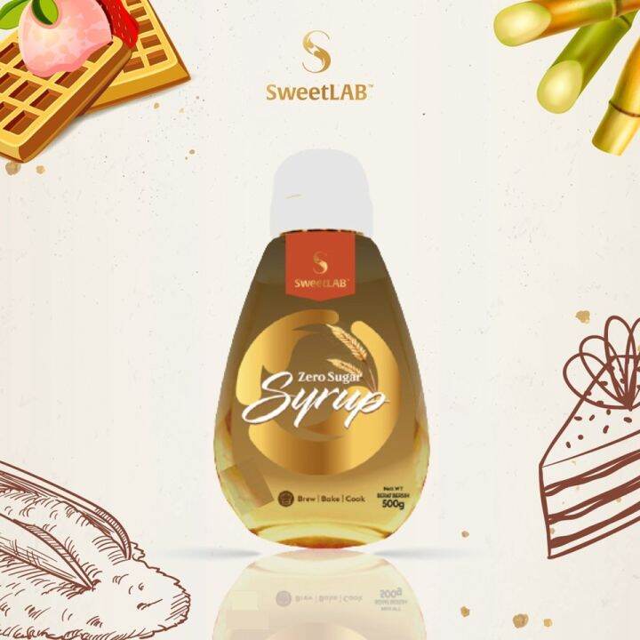 SweetLAB Zero Sugar Syrup 500g Syrup For Coffee, 糖浆, Coffee Syrup, Zero Sugar, Sirap, 0卡糖