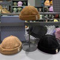 sacred Beanie หมวกบีนนี่ ny ผ้าลูกฟูก สีพื้น ปรับระดับได้ สไตล์เกาหลี สําหรับผู้ชาย และผู้หญิง