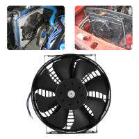 【ราคาต่ำสุด】10in Universal Fan Engine Cooling Electric Radiator Air Conditioning DC 12V 80W 2400RPM for Car Truck