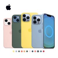 ✟ Original Official Apple Logo Magsafe Silicone Magnetic Case For iPhone 13 14 12 Pro Max Cases Support Wireless Charging Cover