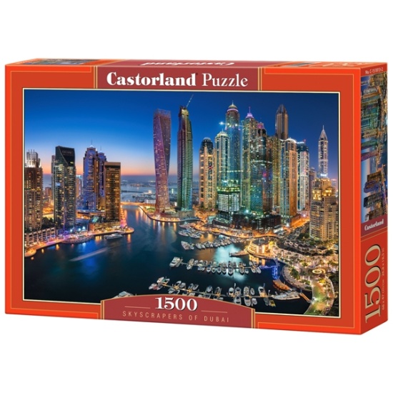 Xếp hình puzzle các tòa tháp chọc trời ở dubai 1500 mảnh castorland c - ảnh sản phẩm 1