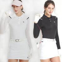 SWAN LOVE GOLF ผ้าไหมน้ำแข็ง Sun Protection เสื้อยืดผู้หญิงแขนยาว Dry Fit เสื้อกอล์ฟสุภาพสตรี Slim Cooling Polo Tops Anti-UV Tees