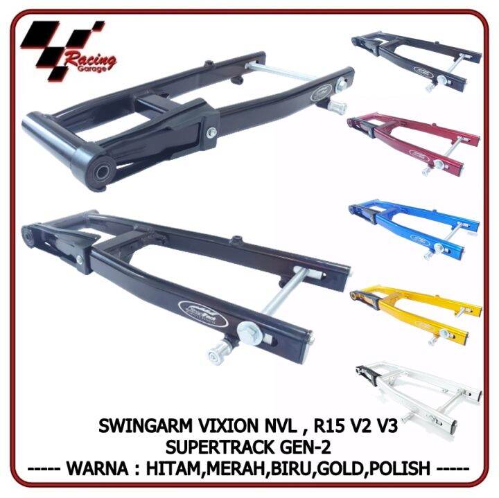SWINGARM VIXION NVL NVA R15 V3 V2 DOUBLE DISK SWING ARM SUPERTRACK GEN