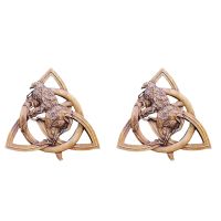 2X Pagan Gods Carving Heathen Rune Resin Wall Hanging Decor Garden Yard Statues Door Hanging Pendant