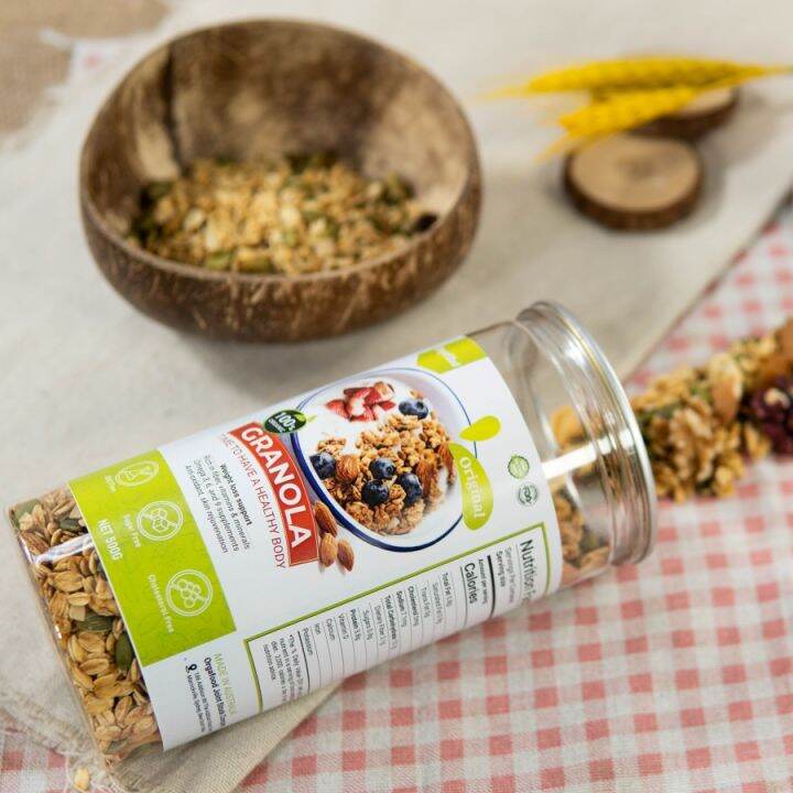 Granola orgafood , nutritious weight loss cereal,without sugar, basic