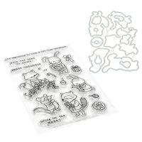 Greeting Gift Cutting Dies Stencil Clear Stamp DIY Scrapbooking for Photo Album Paper Card Embossing Decor