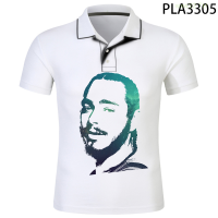 【high quality】  New Summer Streetwear Men Shirts Post Malone Polo Homme 3d Printed Polo Shirt Fashion Casual Short Sleeve Ropa Harajuku Cool size：s-6xl