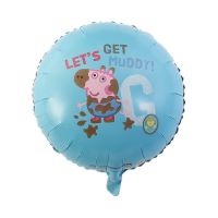 Cheapest# 1pcs 18Inch Cartoon Peppa Pig Foil Balloons Wedding Decorations Kids Helium Gifts Toys Party Decorations Kids Toys Numbering:8【Ready Stock】
