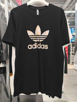 Adidas Adidas short-sleeved mens authentic clover new breathable and comfortable round neck sports T-shirt GN1856