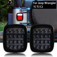 2pcsset 16 LEDs Universal Tail Light ke Reverse Light for Jeep Wrangler YJ TJ CJ