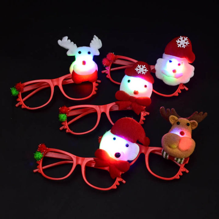 ปากกาแว่นตาหมวกคริสต์มาสแปลกใหม่อุปกรณ์เสริมสำหรับตกแต่งคริสต์มาสของแท้คุณภาพสูงเทศกาลคริสต์มาส