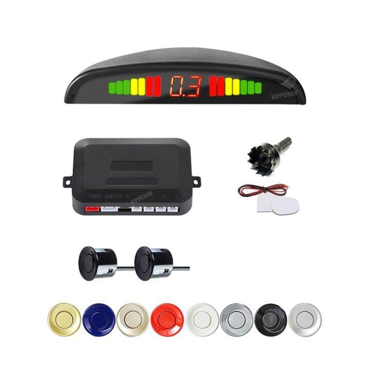 Car Parking Sensor with LED Display 22mm Reverse Radar Sensors Kit ...