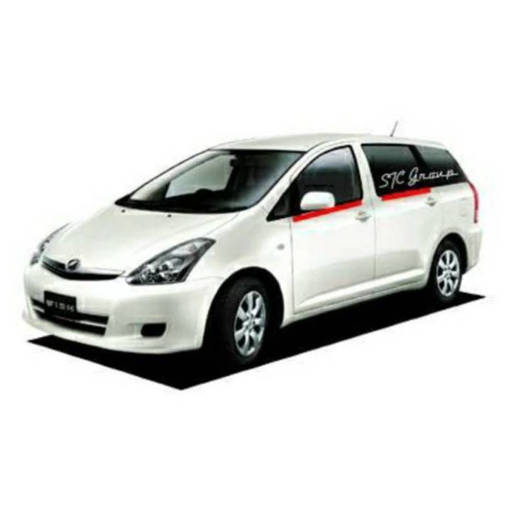 toyota-wish-ane11-คิ้วรีดน้ำเส้นนอก-สีดำ-toyota-แท้ศูนย์-100-oem-เทียบแท้-ปี-2004-2010