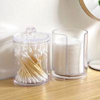 Transparent Storage Box Cotton Swabs Stick Clear Cosmetic Makeup Holder Organizer Case High Quality Household Sundries Storage Cables