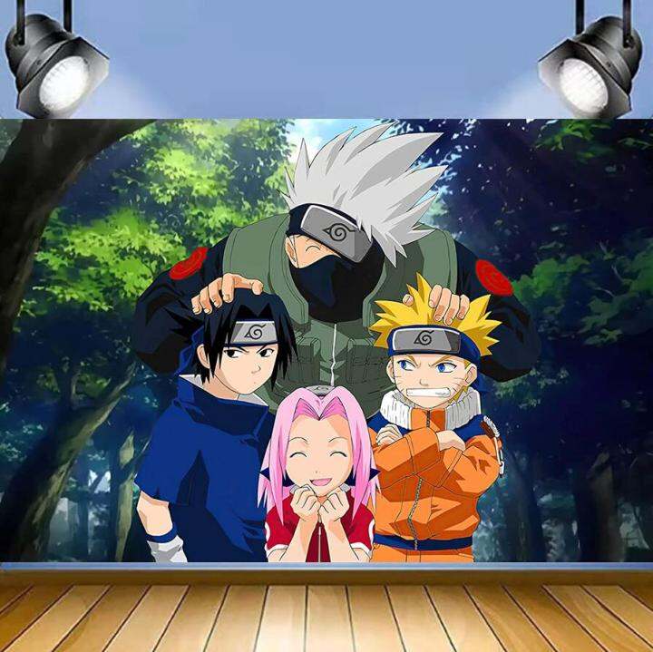 Naruto Theme Background for Kids Birthday Decoration Banner Room