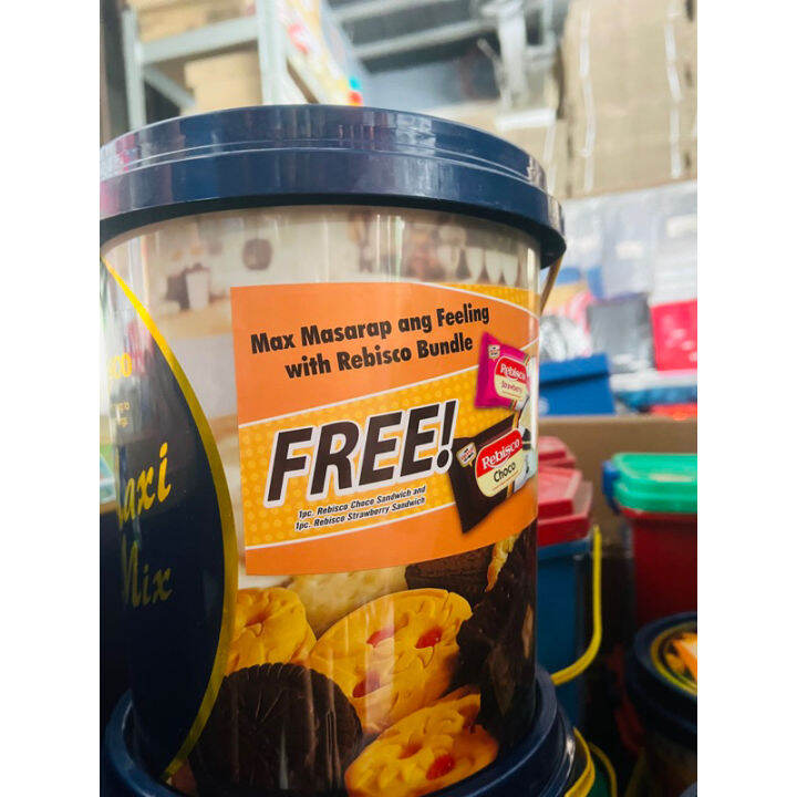 Maxi mix rebisco 1.5kg in a bucket(LOWEST PRICE) Lazada PH