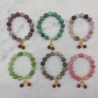 【CW】 Hot selling imitation colorful bracelets female six character mantra bread bracelet for prensent women