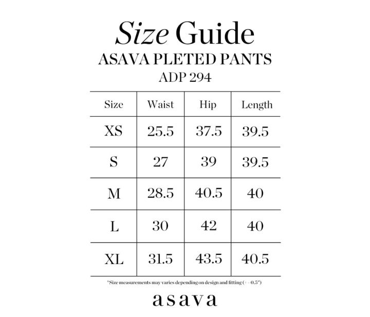 asava-aw22-asava-pleted-pants-กางเกงผู้หญิง-เอวสูง-กระเป๋าข้าง-กระดุมหน้า
