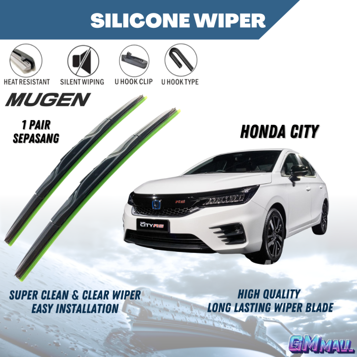 MUGEN SILICONE WIPER HONDA CITY 2020 Premium Quality Silent Pengelap