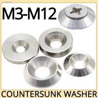 ☃❏◈ M3 M4 M5 M6 M8 M10 M12 Countersunk Washer Conical Flat Solid Head Gasket Concave and Convex Conical 304 Stainless Steel Washers