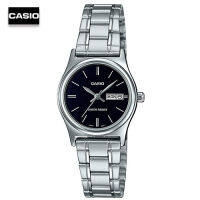 Velashop นาฬิกาข้อมือผู้หญิง CASIO STANDARD สายสแตนเลส สีเงิน รุ่น LTP-V006D-1B2UDF