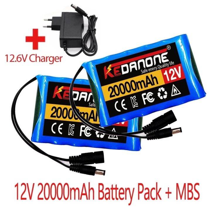 NEW 12V 20000mah Portable Super Battery Rechargeable Lithium Ion