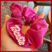 FINGERTIP ART สีทึบทึบ ตุ๊กตาบาร์บี้ scrunchie แฟชั่นสำหรับผู้หญิง อีลาสติก เชือกมัดผม ของใหม่ อุปกรณ์เสริมผม ยางรัดผม สำหรับผู้หญิง