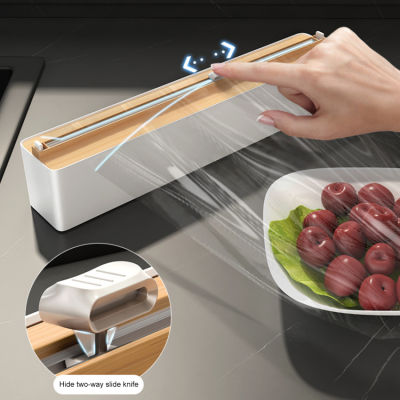 เครื่องจ่ายฟิล์มใสสำหรับห่อ Ma-Gnetic ที่จ่ายที่ห่ออาหารในครัวเครื่องตัดฟิล์มกระดาษอบปลอดสารพิษสิ่งประดิษฐ์ในการตัดฟิล์มสด