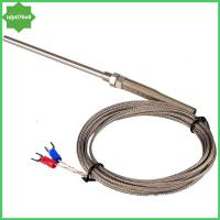 TDPTI76V8 0-400 °C K-Type Thermocouple Probe ยาว10ซม. สแตนเลสเซ็นเซอร์วัดอุณหภูมิ M8อุณหภูมิสูงสองสายตัวควบคุมอุณหภูมิเตาอบเตาเผาเซรามิก