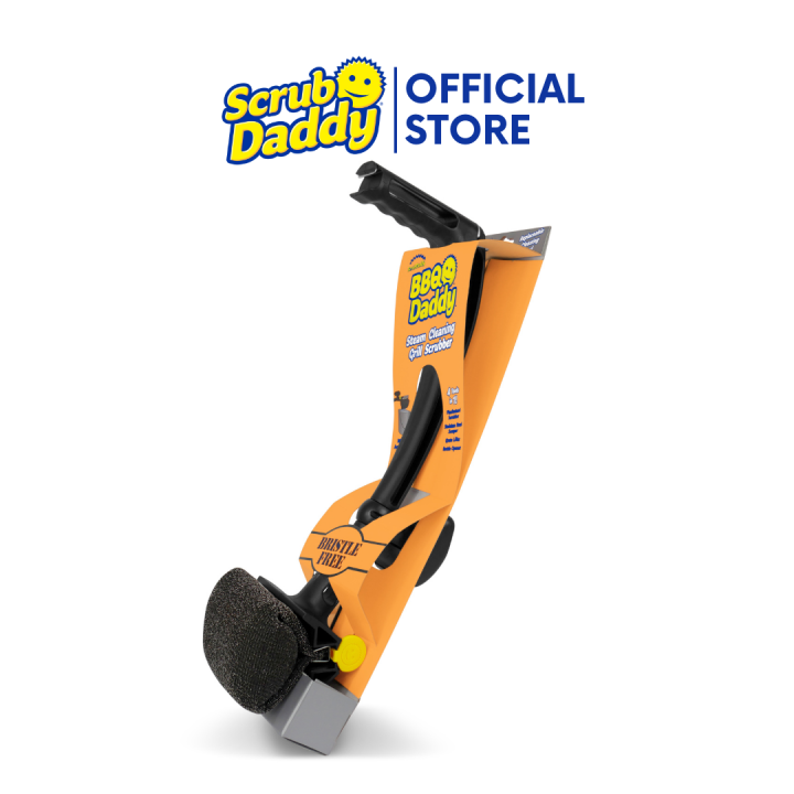 Scrub Daddy BBQ Daddy Grill Brush Bristle Free Grill Brush with Stainless Steel Scraper