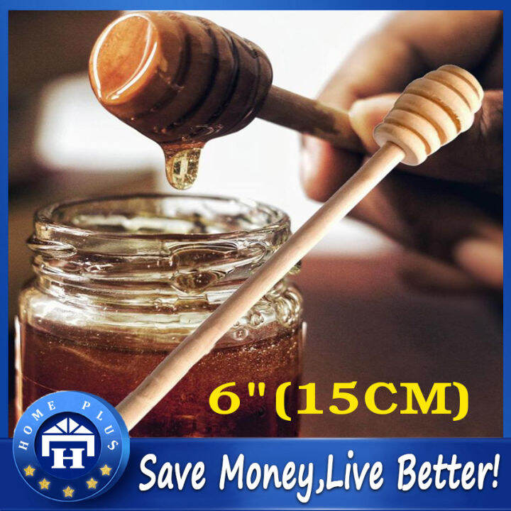 50Pcs Household Wooden Mini Jam Honey Dipper